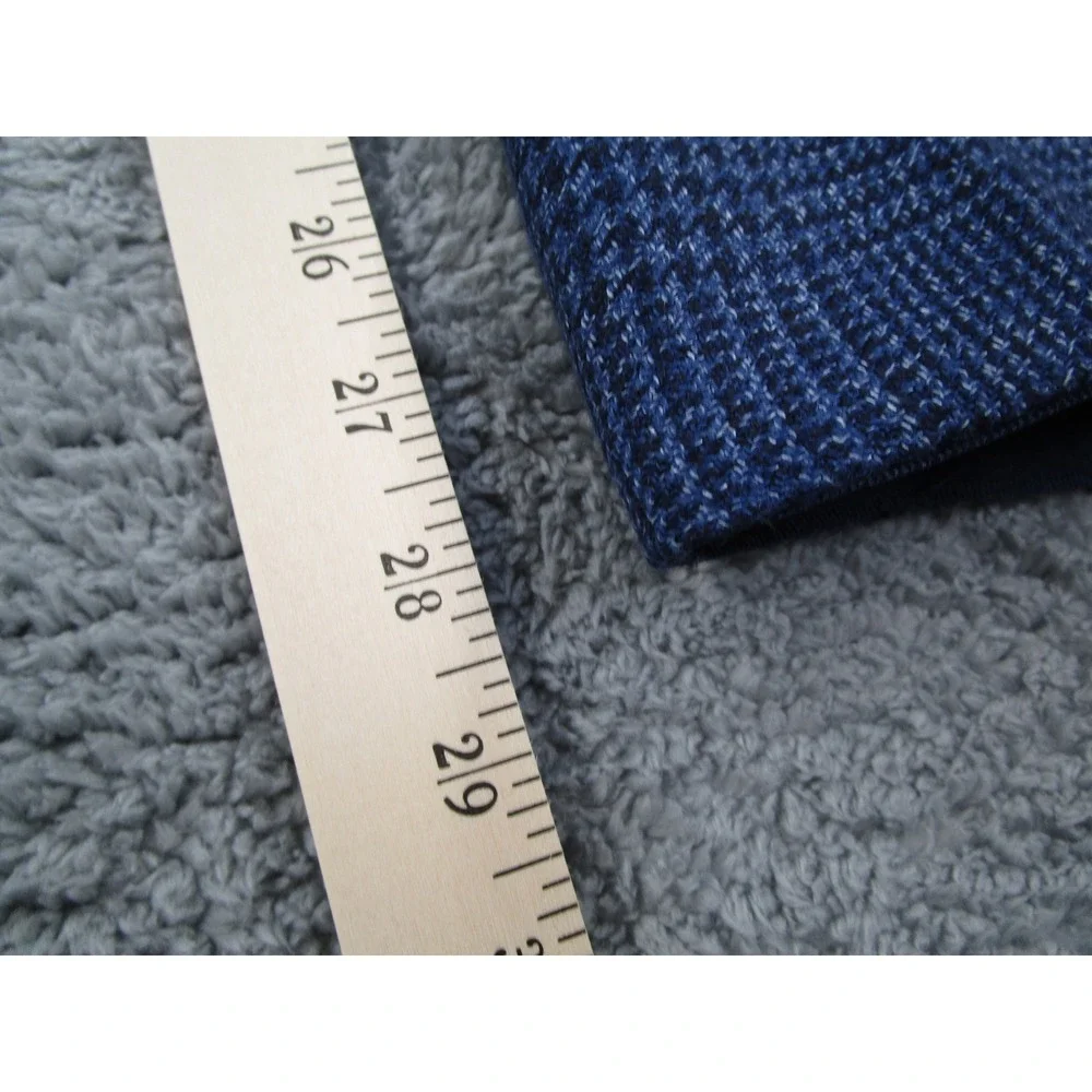 Suitsupply Brentwood Blue Glen Check Wool Linen Pleated Trousers Mens 36S
